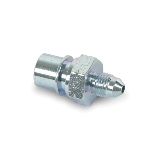 Earls 989545ERL -3 AN to 10mm x 1.0 IFF Tubing Adapter, Zinc Plated