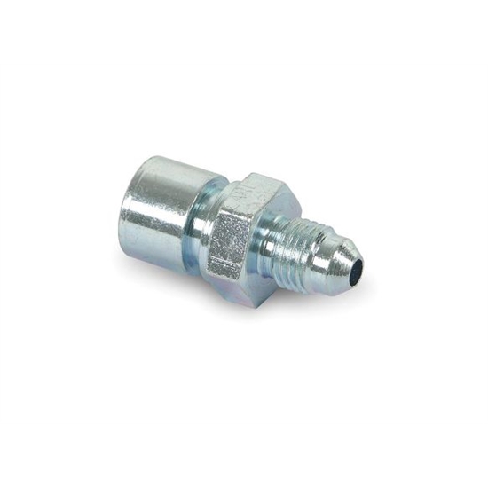 Earls 989548ERL -4 AN to 7/16-24 IFF Tubing Adapter, Zinc Plated Steel
