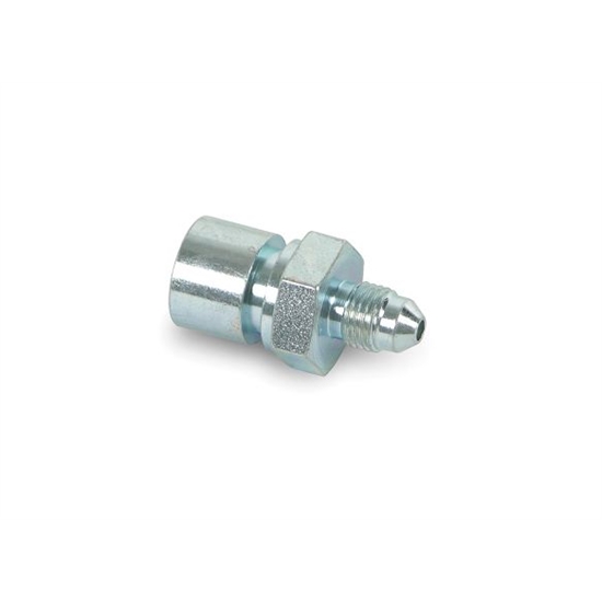 Earls 989549ERL -3 AN to 7/16-24 IFF Tubing Adapter, Zinc Plated Steel