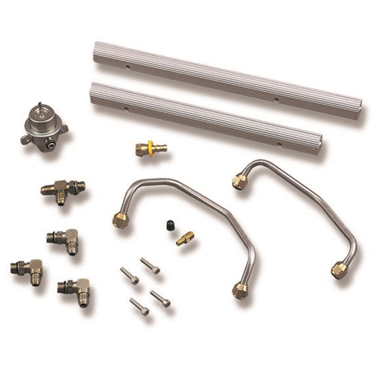 Holley 9900-172 Fuel Rail Kit, SB Chevrolet V8
