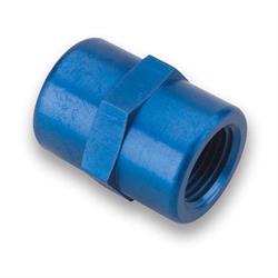 Earls 991003ERL Blue 3/8 Inch NPT to 3/8 Inch NPT Female Coupling