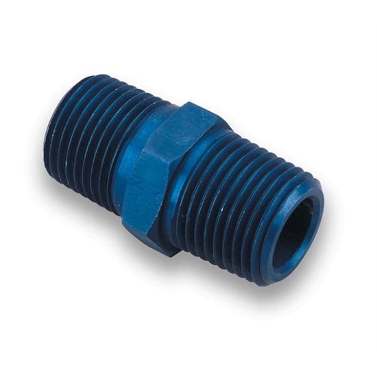 Earls 991101ERL Blue 1/8 Inch NPT to 1/8 Inch NPT Male Coupling