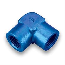 Earls 991601ERL Blue Anodized 1/8 Inch NPT Female 90 Degree Elbow