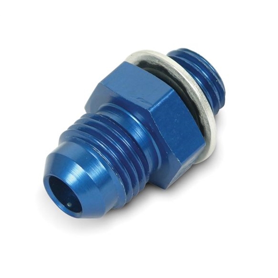 Earls 991944ERL -6 AN Male to 12mm x 1.50 Male Carb Adapter, Blue