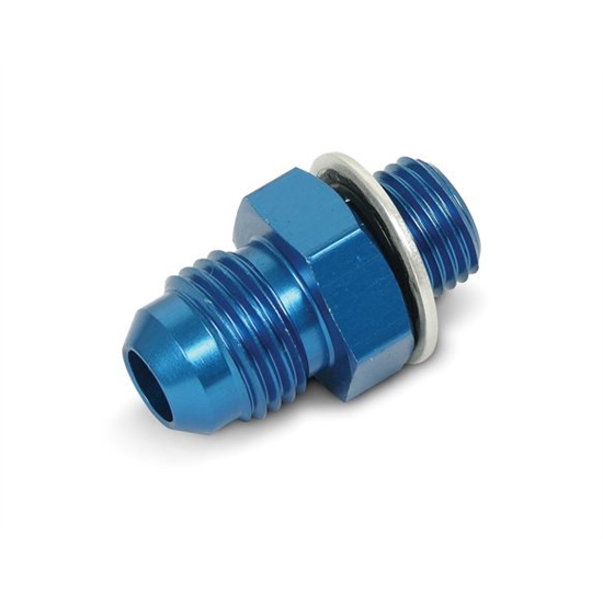 Earls 991945ERL -6 AN Male to 12mm x 1.25 Male Carb Adapter, Blue