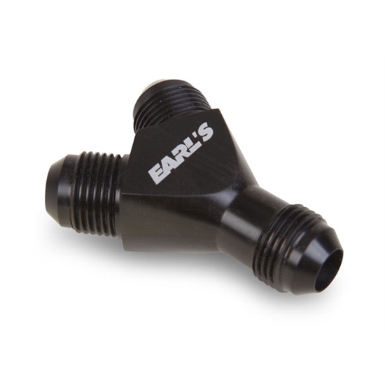 Earls AT100174ERL -10 AN Male Y Fuel Distribution Block, Aluminum