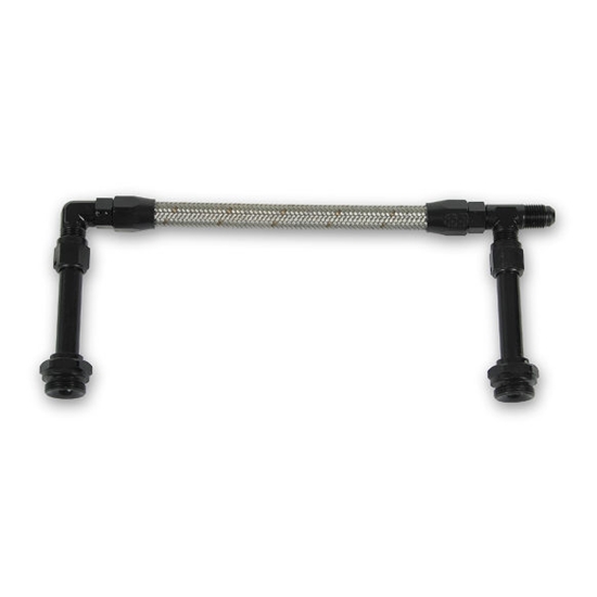 Earls AT101185ERL -6 AN Single Feed Stainless Fuel Line Kit, 4150