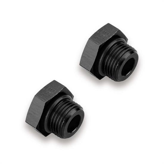 Earls AT581406ERL -6 AN Ano-Tuff Port Plug O-Ring Seal, Aluminum, Pair