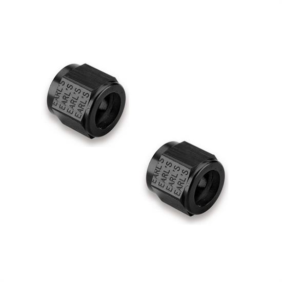 Earls AT581804ERL -4 AN Ano-Tuff Tube Nut, Anodized Aluminum, Pair
