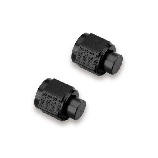 Earls AT592906ERL -6 AN Ano-Tuff Cap, Anodized Aluminum, Pair