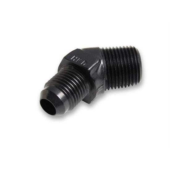 Earls AT982308ERL -8 AN Male to 3/8 Inch NPT Aluminum 45 Degree Elbow