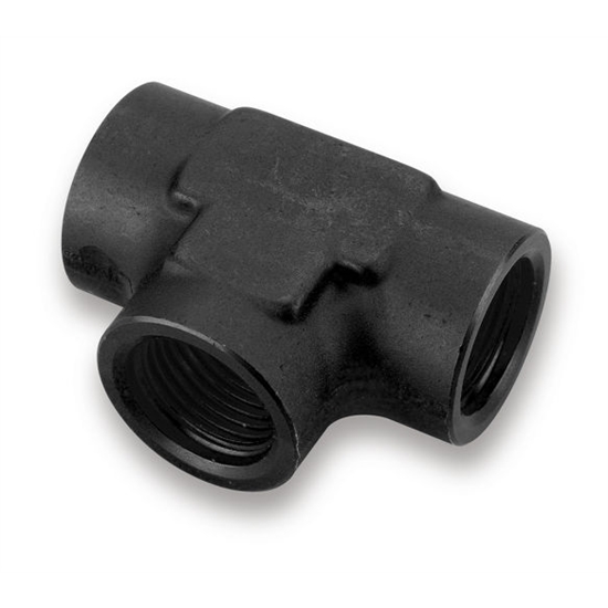 Earls AT993808ERL -8 AN Female Tee, Hard Anodized Aluminum