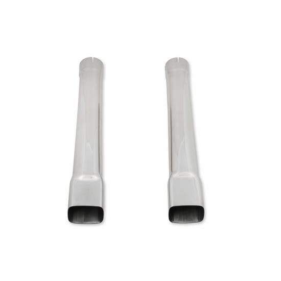 Hooker BlackHeart BHC303 Exhaust Tips, 3 Inch Rectangular Oval