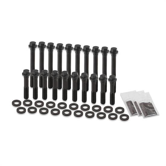 Earls HBS-005ERL Head Bolt Set, Hex Head, Small Block Ford