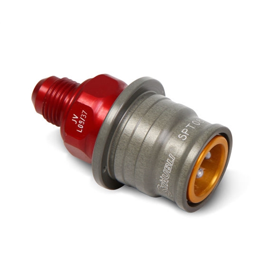 Earls JV280108ERL -8 AN Male Socket Dry Break Coupler, 3/4-16 Inch End