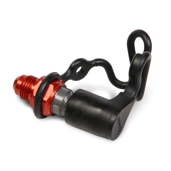 Earls JV281108ERL -8 AN Male Plug Dry Break Coupler, 3/4-16 Inch End