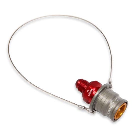 Earls JVL280306ERL -6 AN Socket w/ Saftey Break-Away Lanyard, 9/16-18