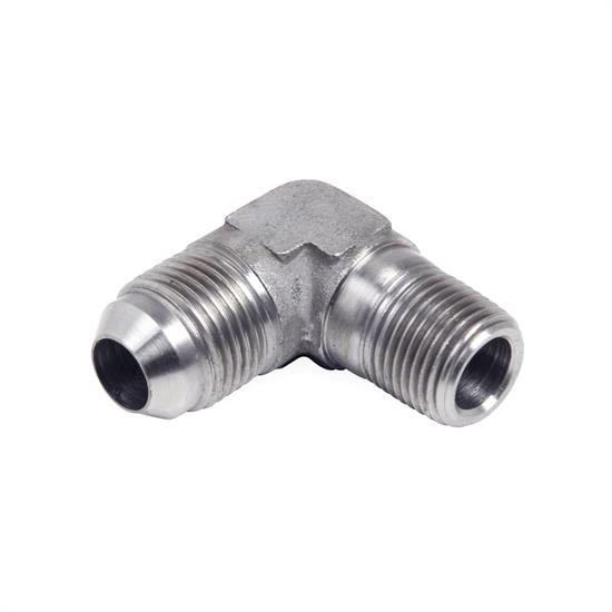 Earls SS982244ERL 90 Degree Elbow, -4 AN Male to 1/4 Inch NPT