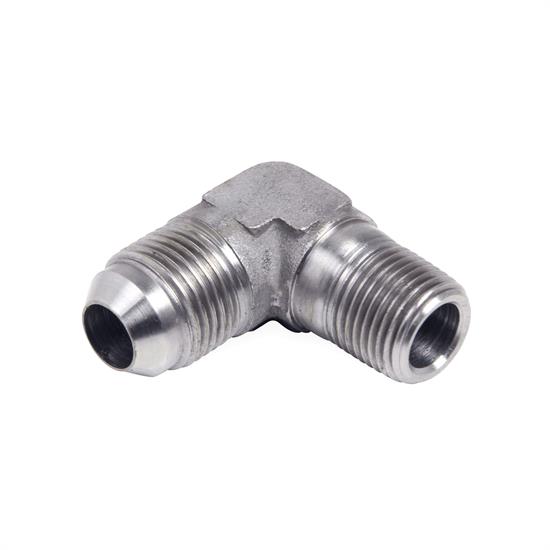 Earls SS982288ERL 90 Degree Elbow Male AN -8 to 1/2 NPT Stainless