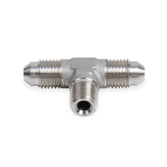 Earls SS982504ERL Male -4 AN Tee to 1/8 Inch NPT on Branch