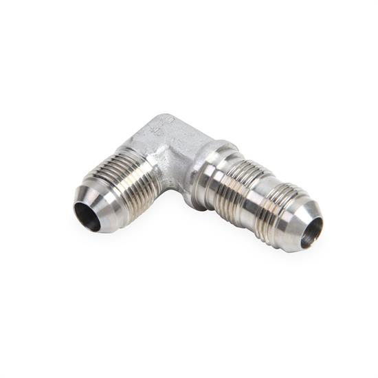 Earls SS983308ERL 90 Degree, -8 AN Bulkhead, Stainless Steel