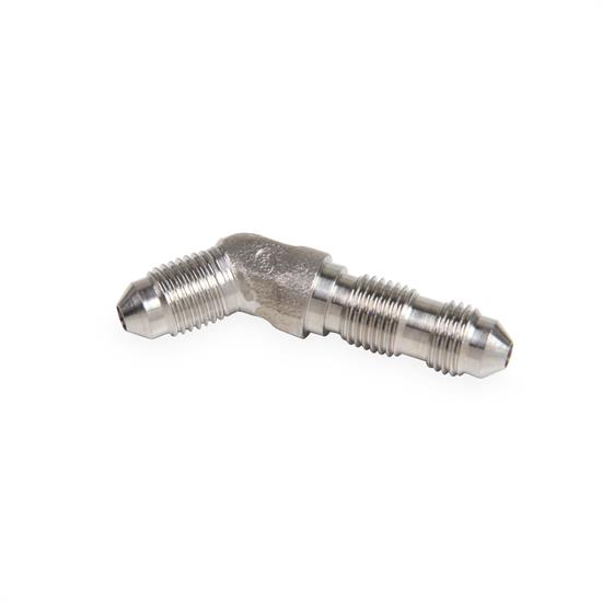 Earls SS983704ERL 45 Degree -4 AN Bulkhead, Stainless Steel