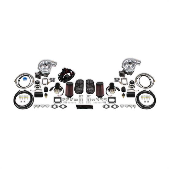 STS Turbo STS1004 Rear Mount Universal Twin Turbo Kit, 6.0-7.0L
