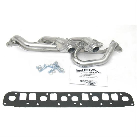 JBA 1527SJS Shorty Header, SS, 00-06 Wrangler, SC
