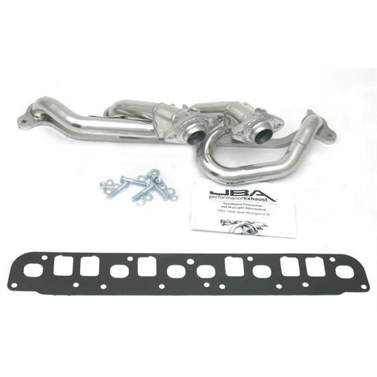 JBA PerFormance Exhaust 1527SJS Shorty Header, SS, 00-06 Wrangler, SC