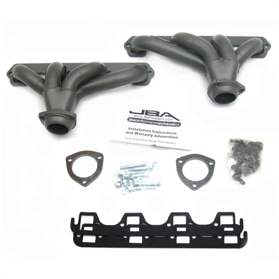 JBA PerFormance Exhaust 1615SJT Shorty Header, SS, SBF 289/302/351, TC