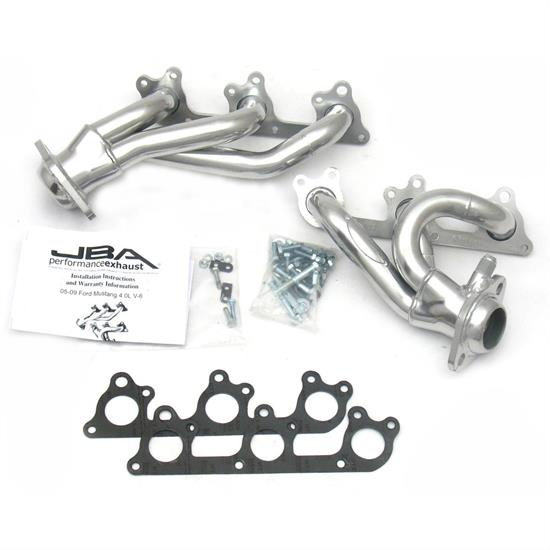JBA 1617SJS Shorty Header SS, 05-10 Mustang V6, SC