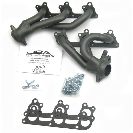 JBA PerFormance Exhaust 1617SJT Shorty Header SS, 05-10 Mustang V6, TC