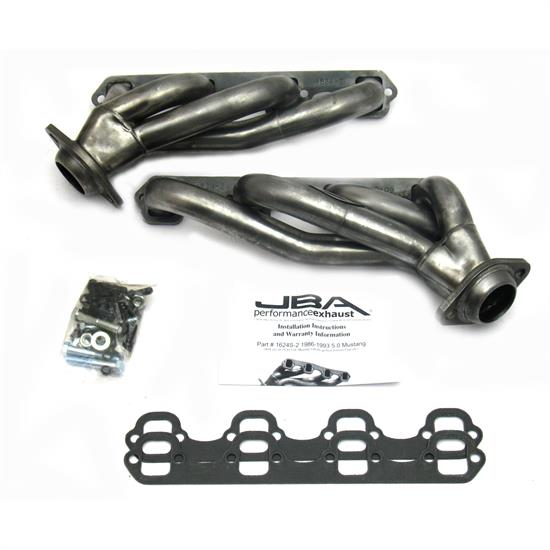 JBA PerFormance Exhaust 1624S-2 Shorty Header, SS, 86-93 Mustang 5.0L