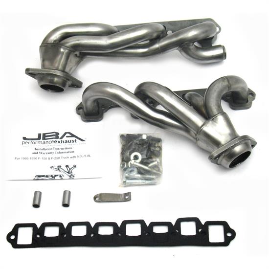 JBA PerFormance Exhaust 1628S Shorty Header, SS, 86-96 Ford Truck
