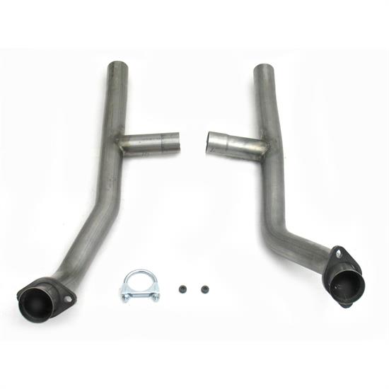 JBA PerFormance Exhaust 1650SH Stainless Steel Mid-Pipe H-Pipe, 2.5 In