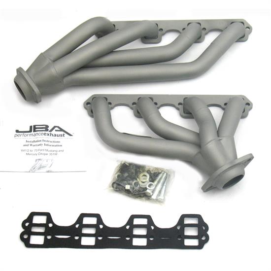 JBA PerFormance Exhaust 1653SJT Shorty Header, SS, 65-73 Mustang 351W