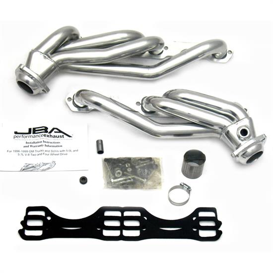 JBA PerFormance Exhaust 1832SJS Shorty Header, SS, 96-99 GM Truck
