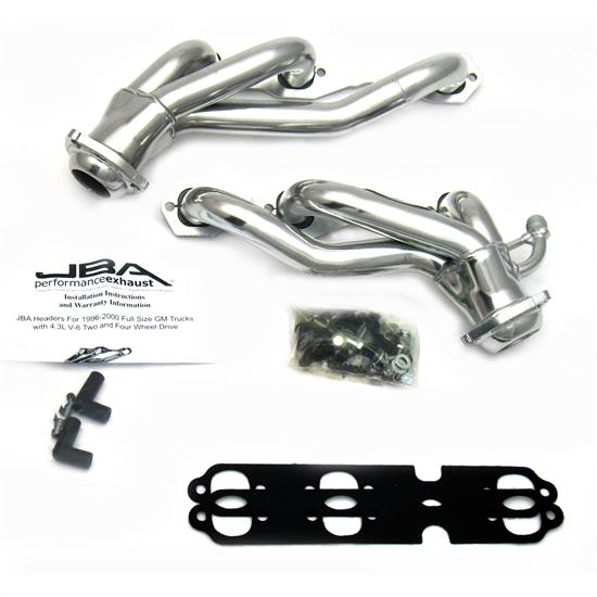 JBA PerFormance Exhaust 1842SJS Shorty Header, SS, 96-99 GM Full Truck
