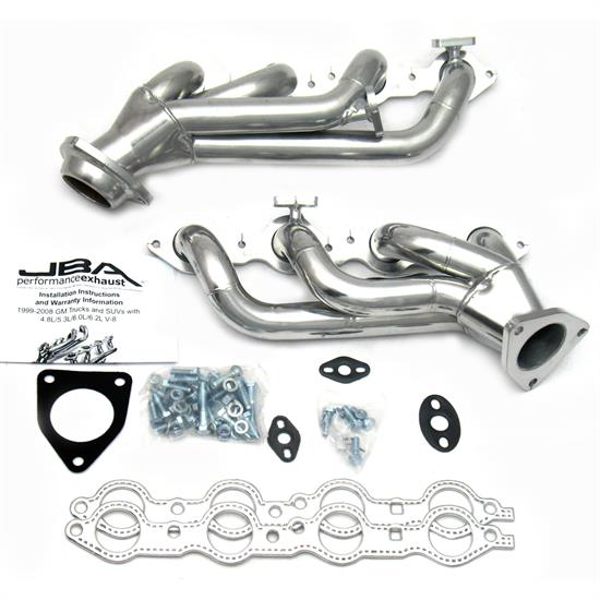 JBA PerFormance Exhaust 1851SJS Shorty Header, 99-01 GM Truck 4.8/5.3L