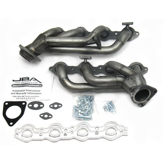JBA PerFormance Exhaust 1851S Shorty Header, 99-01 GM Truck 4.8/5.3L