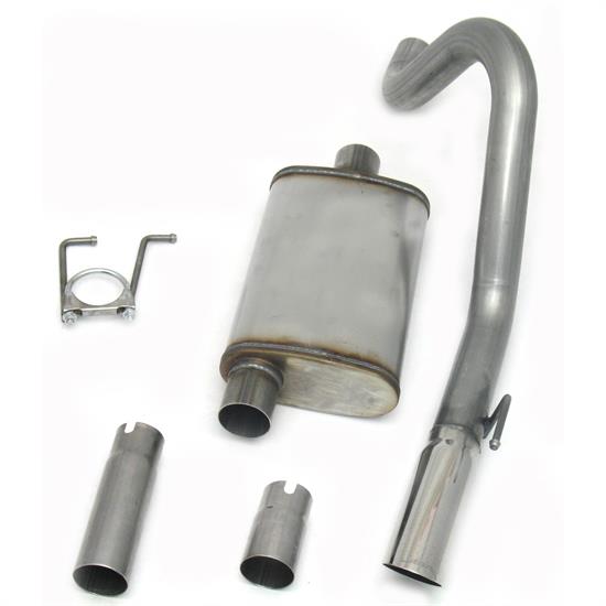 JBA PerFormance Exhaust 40-1502 SS Exhaust System, 91-96 Jeep Wrangler