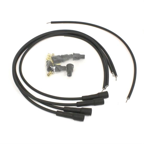 PerTronix 704180 Flame-Thrower Spark Plug Wires, 4 Cyl British, Black