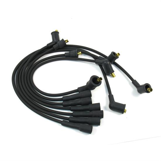 PerTronix 706101 Flame-Thrower Spark Plug Wires, 6 Cyl, Black
