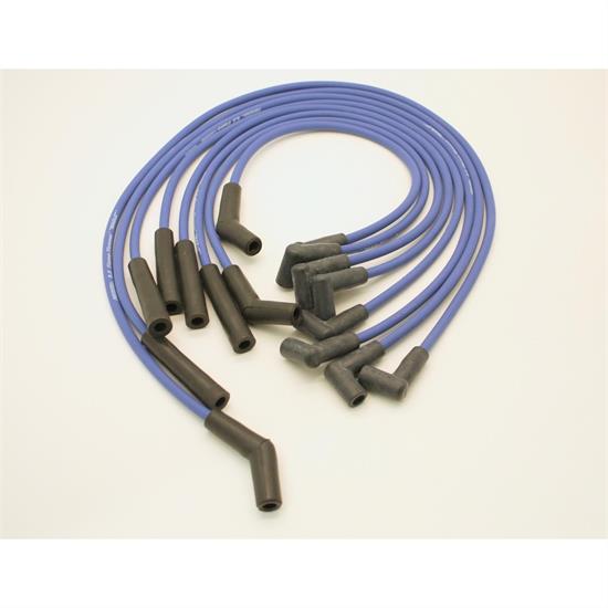 PerTronix 808302 Flame-Thrower Spark Plug Wires, 8 Cyl, GM HEI, Blue