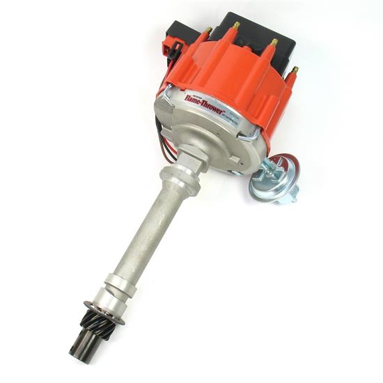 PerTronix D1001 Flame-Thrower Distributor HEI SBC/BBC, Red Cap