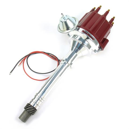 PerTronix D100711 Flame-Thrower Billet Distributor Ignitor II, Red