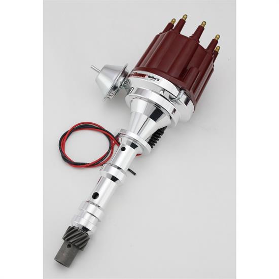 PerTronix D101711 Flame-Thrower Billet Distributor Ignitor II, Red