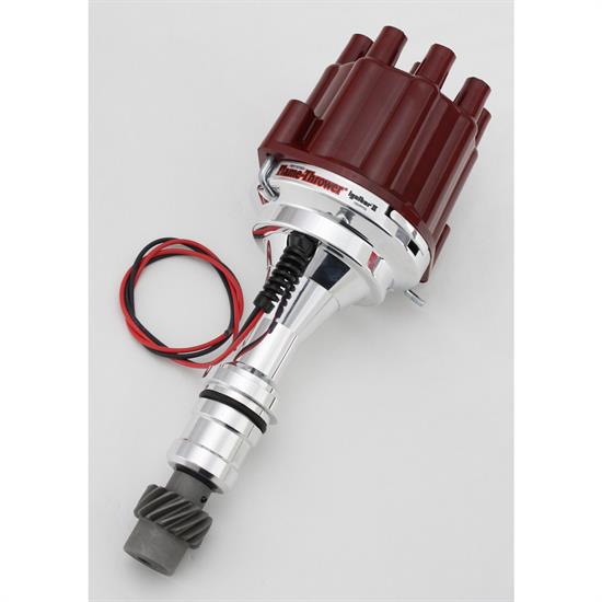 PerTronix D110801 Flame-Thrower Electronic Distributor, Olds V8, Red