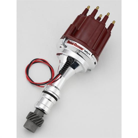 PerTronix D110811 Flame-Thrower Electronic Distributor, Olds V8, Red