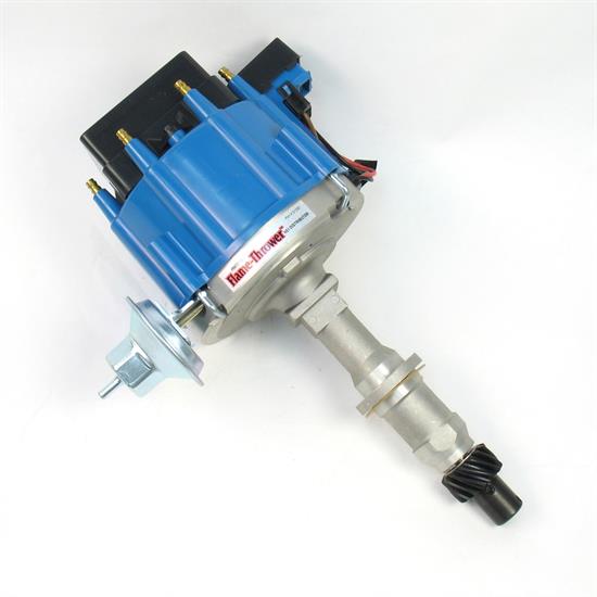 PerTronix D1202 Flame-Thrower Distributor, HEI Pontiac SB/BB, Blue